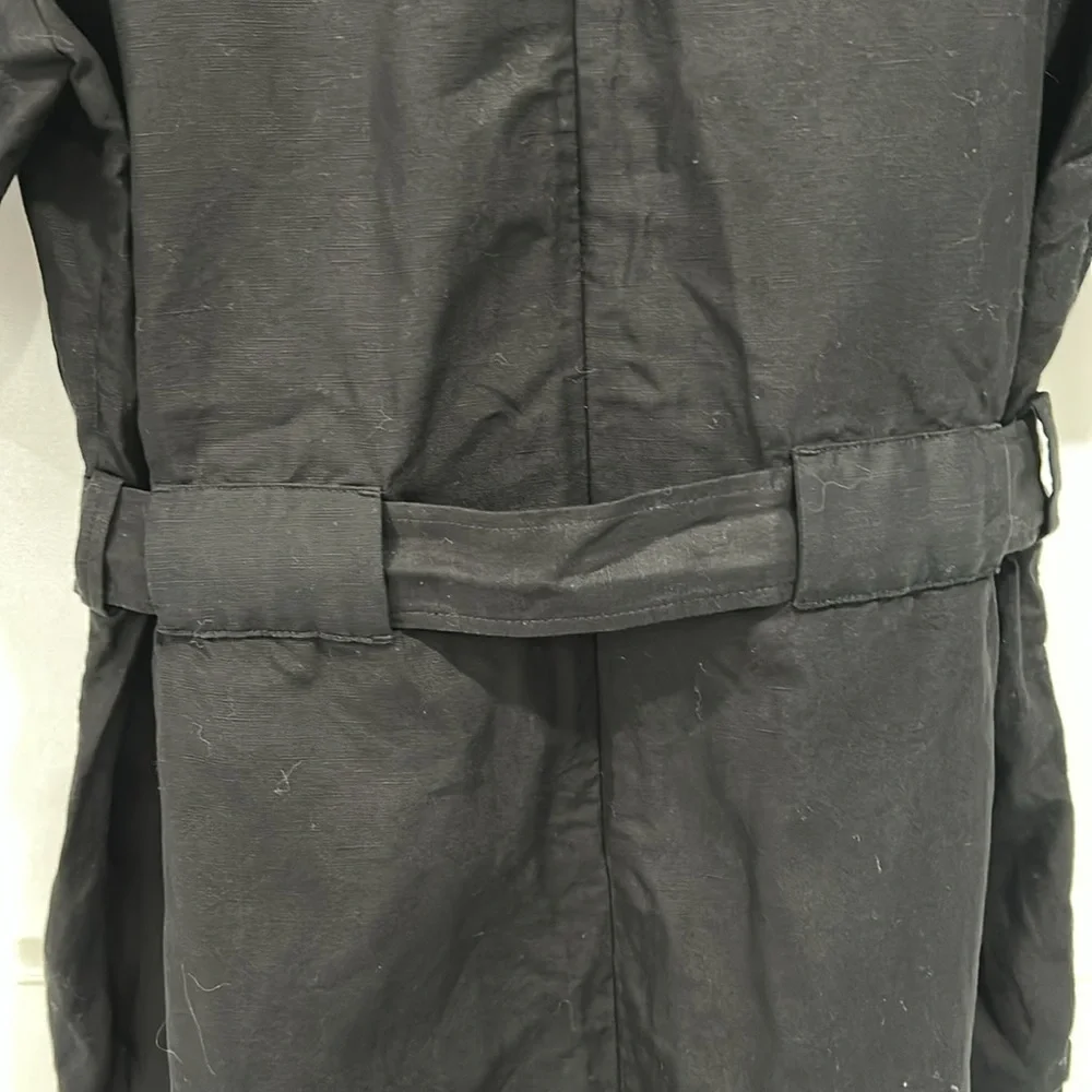 COS Linen Lyocell Belted V Neck Romper Playsuit in Black - Size 12